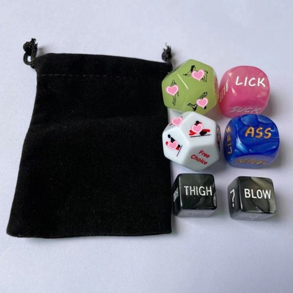 Sexet terningsæt Spil Terning 6 STK 6 STK 6PCS