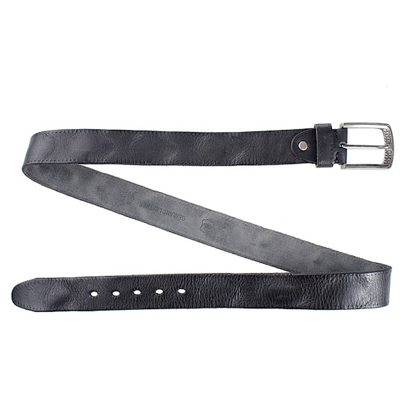 Herrbälte Naturskinn Kohudsbälte SVART 130CM BLACK 130CM