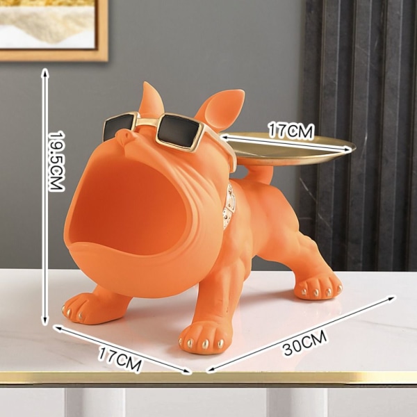 Bulldog Butler Opbevaringsbakke Nøgleboks ORANGE orange