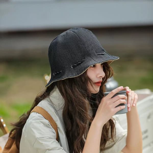Bøttehatt Snøringshette KHAKI khaki