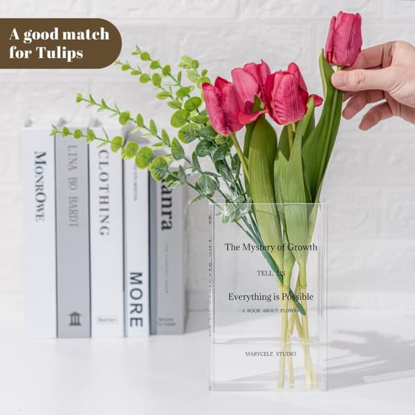 Akryl Bokvas Blomma Vas Unika Vasar