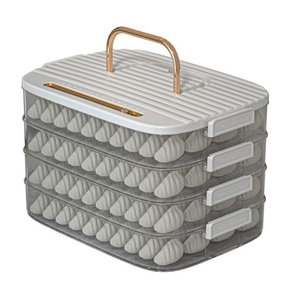 Dumpling Box Mat Forseglingsboks HVIT ETT LAG ETT LAG White One Layer-One Layer
