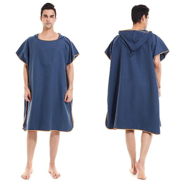 Unisex hættehåndklæde Poncho SORT Black