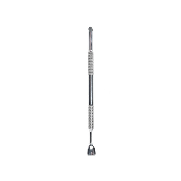 Horseshoe Nail Cuticle Pusher Självhäftande Sand Flake Silver-2pcs