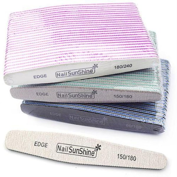 Nagelfilslipning Buffer Manikyr 5PCS-100-100 5pcs-100-100