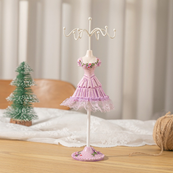 Halskæde Display Stand Smykker Display Stand LILLA purple