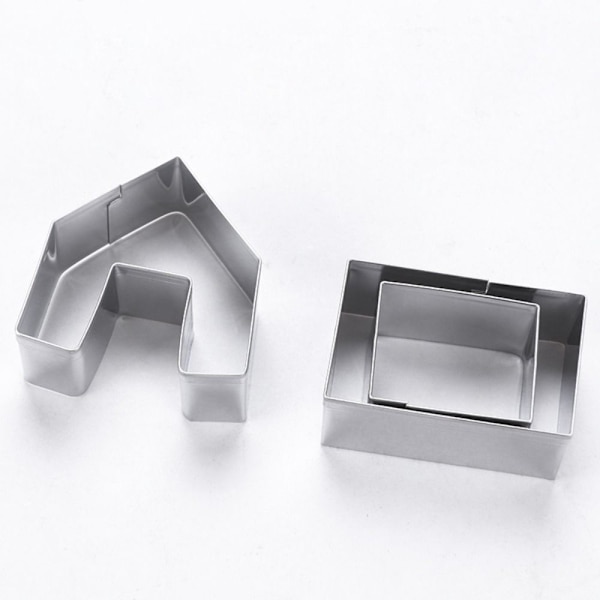 9 Stk Jul Cookie Cutter Kiks Cutter Form Sæt Cookie Silver