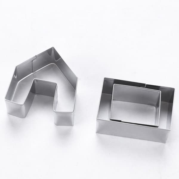 9 Styck Julkaka Cutter Kex Cutter Form Set Cookie Silver