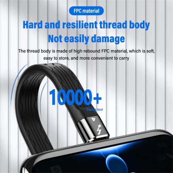 Thunder-bolt 4 USB-C-kaapeli Type C Datajohto 13cm KAAPELI 13cm 13cm Cable