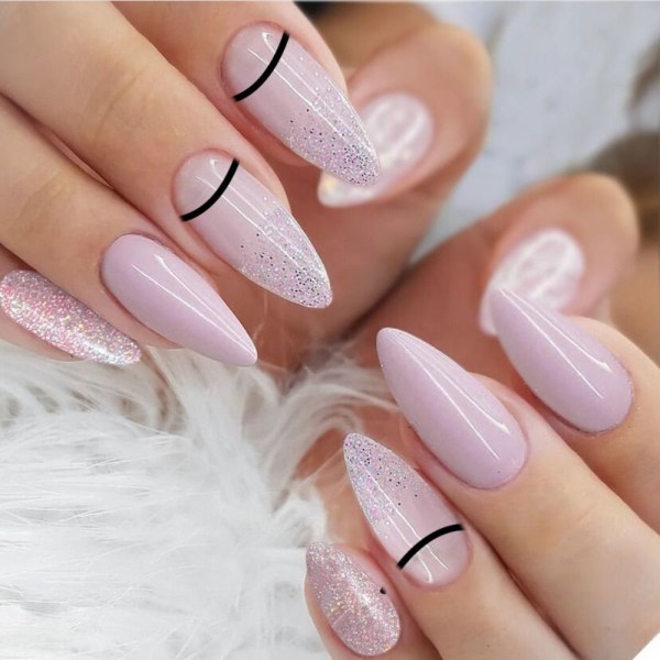 Almond Fake Nails False Nail 3 3 3