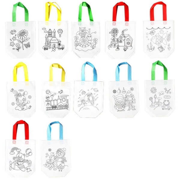 12 STK Craft Color Bag Tegneleker Barn som lærer