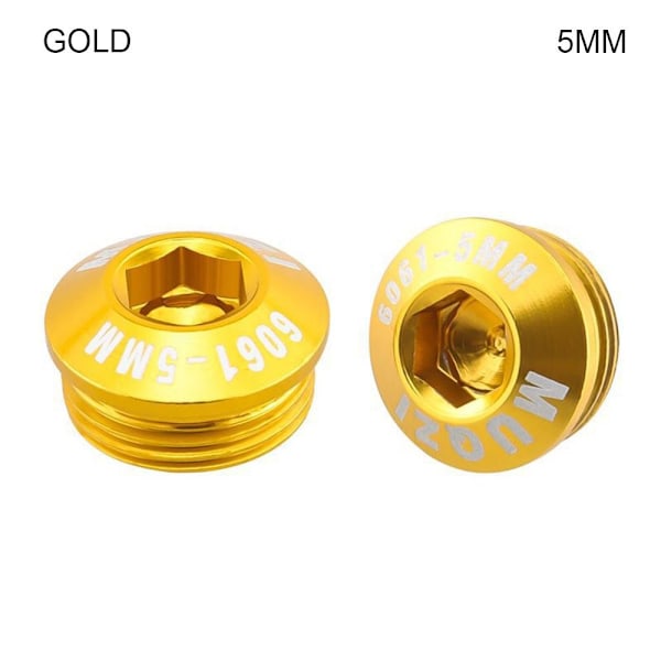2kpl polkupyörän cover Polkupyörän polkimien korjaus GOLD 5MM Gold 5mm