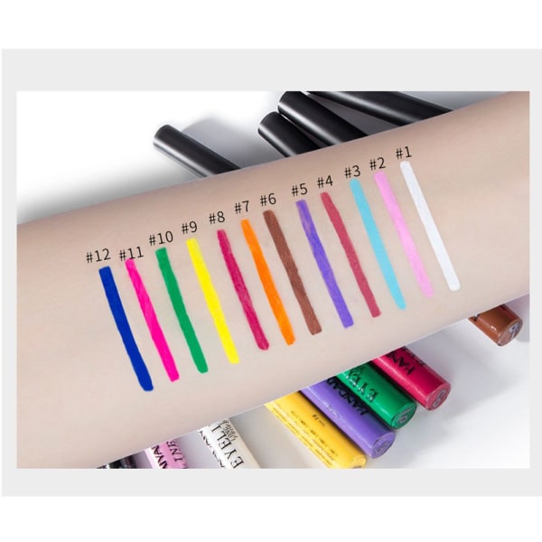 Flytende Eyeliner Set Gel Eyeliner Matt