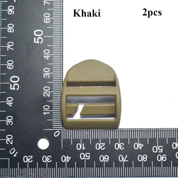 Webbing Strap Spænde Skyder Fastener GRÅ Grey