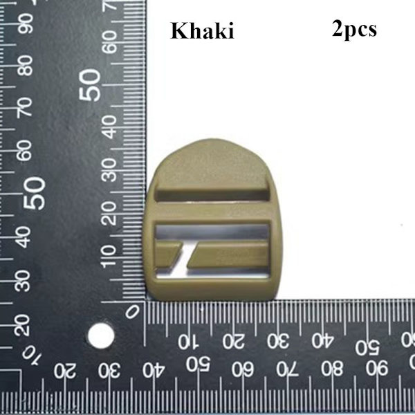 Webbing Strap Spänne Slider Fästelement GRÅ Grey