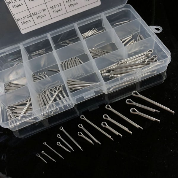 150 stk Fastener Fitting Pin Split Split Clip Hårnål U Form
