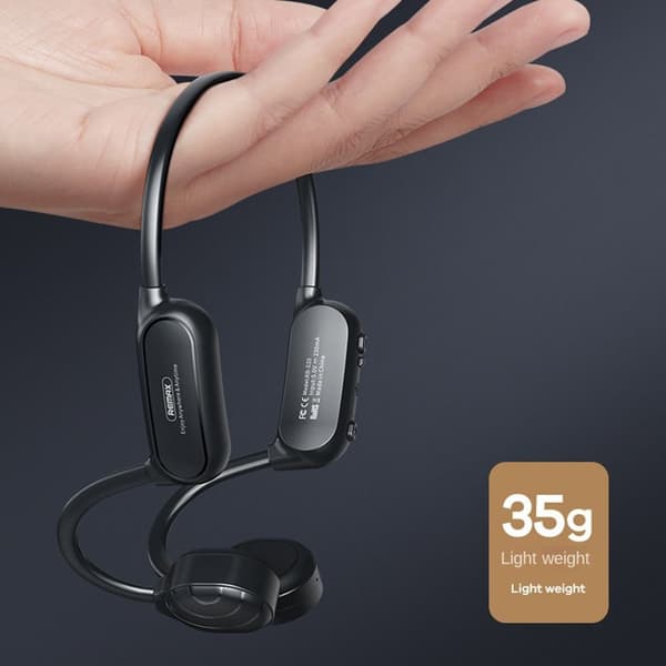Knogleledningsøretelefon Open Ear Trådløs Bluetooth 5.0 black