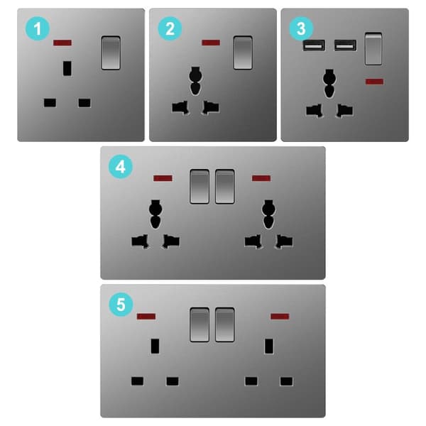 Stikkontakt Strømstik 3 3 3