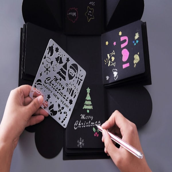 20 kpl Graffiti Hollow Template Explosion Box Theme ALFANUMERIC Alphanumeric