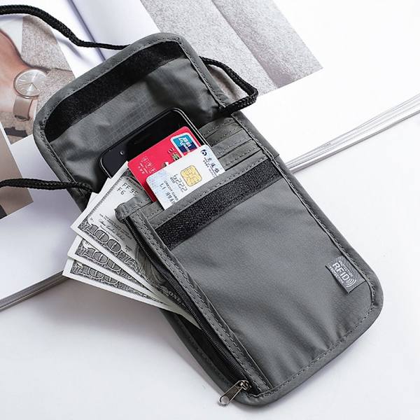 RFID Pas ID Taske Dokumentpung SORT2 SORT2 Black2