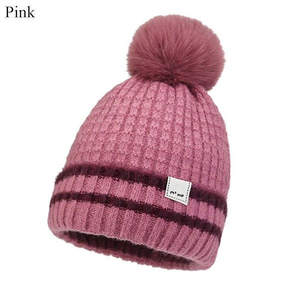 Vinterhue strikket hue PINK pink