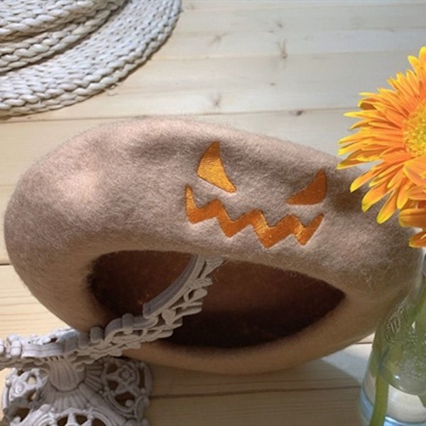 Halloween pumpa basker cap franska hattar KHAKI khaki