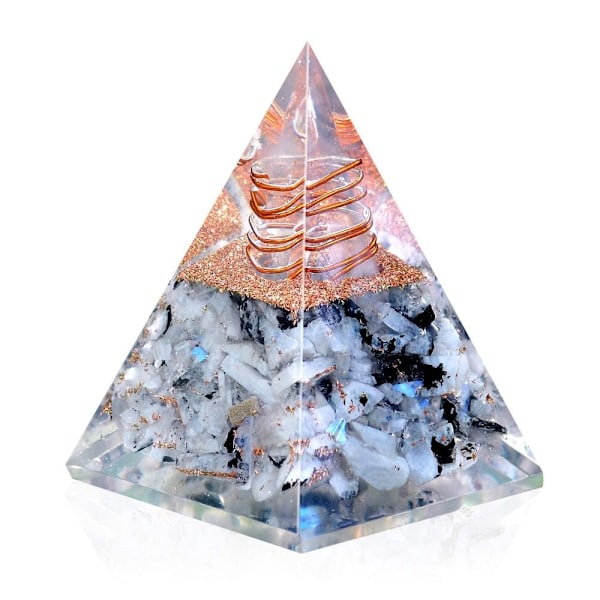 Kristallpelare Pyramid Energi Orgone Sten 6CM 6cm