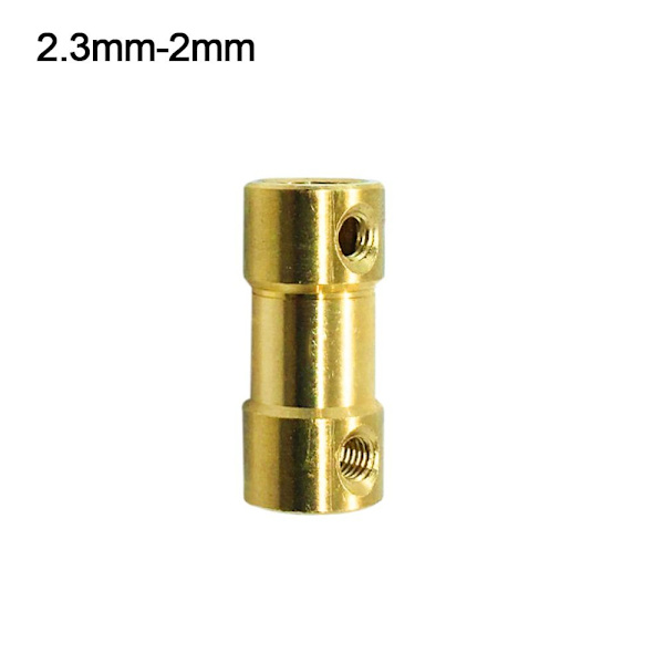 Mässing flexibelt kontaktdon Motoraxel 2,3MM-2MM 2.3mm-2mm