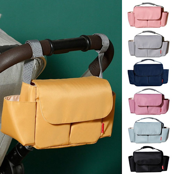 Barnevogn Bag Stor Kapasitet SVART Black