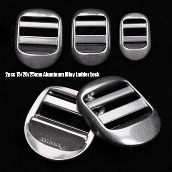 2st Metall Stege Lås Slider Justera Spännen 20MM 20mm