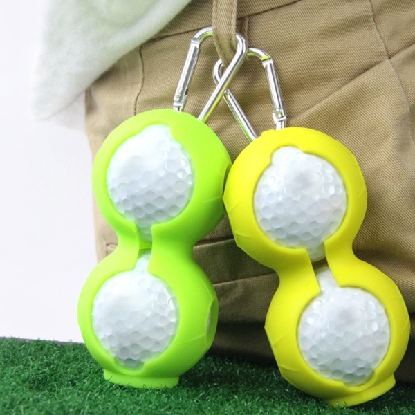 Golf Ball Bag Golf Ball Sleeve KELTAINEN&ORANSSI yellow&orange