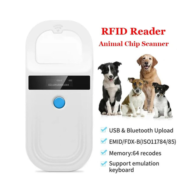 Animal RFID Reader Pet ID Reader BLUETOOTH-VERSJON BLUETOOTH Bluetooth Version