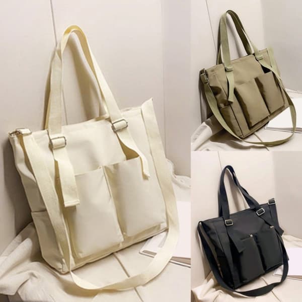 Tote Bag Tote Axelväskor GREEN Green