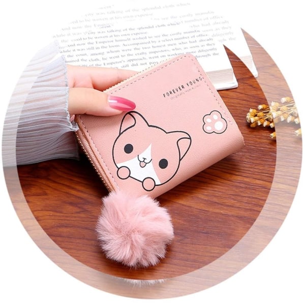 Kort Mini Plånbok Liten Plånbok ROSA Pink