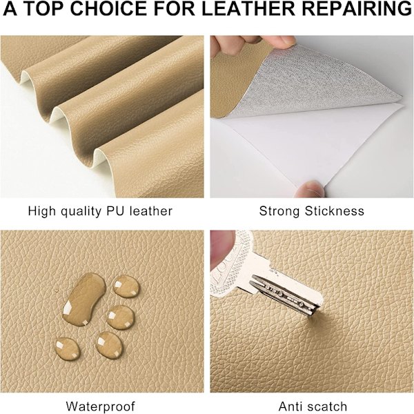 Reparation Patch Läder Tejp Kit