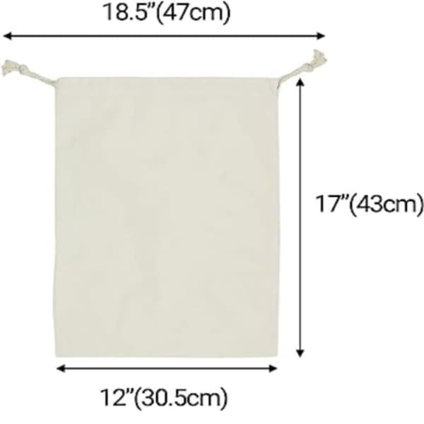 6 Stk Lærredstaske Bundle Pocket Bomuld Linned