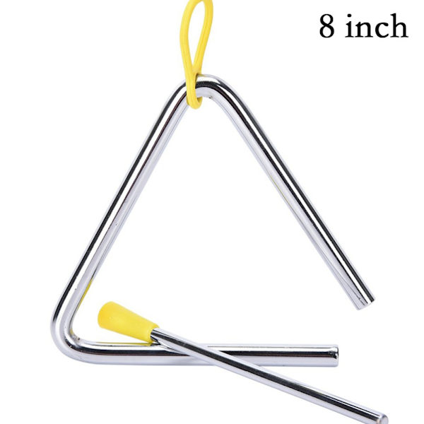 Metal Musical Triangle Teräslyömäsoittimet opetusinstrumentti 8inch（185g）