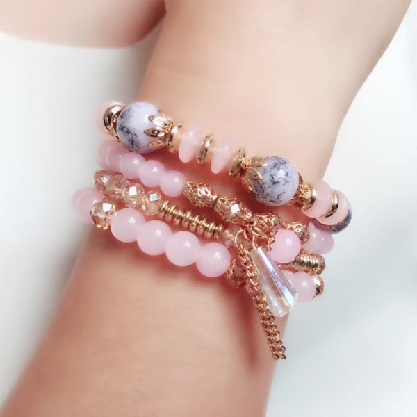 Bohemian Beads Rope Multilayer Rannekorut D D D