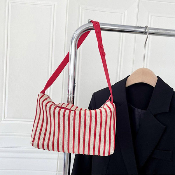 Vævet taske Crossbody taske SORT black