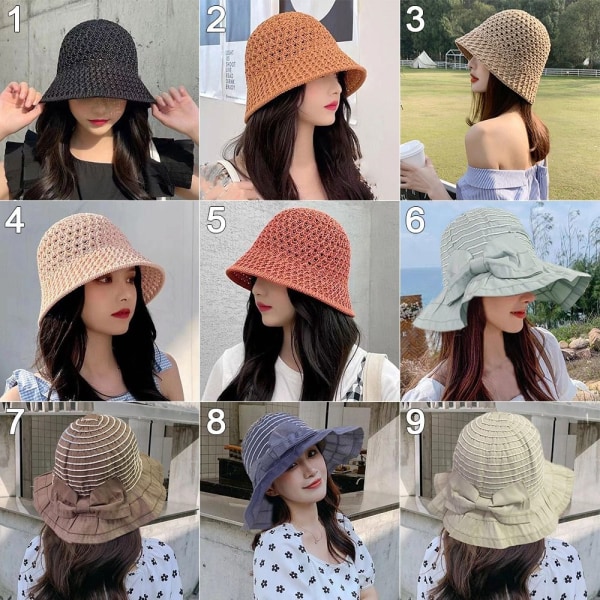 Auringonsuoja Bucket Hatut Mokkanahka Panama Hat 3 3 3