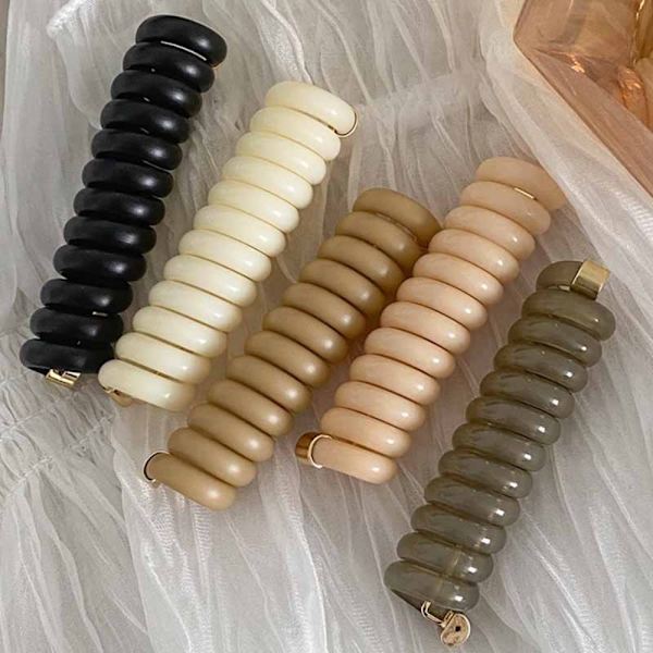 3 kpl puhelinlinjan hiusnauha Elastinen kuminauha CARAMEL Caramel