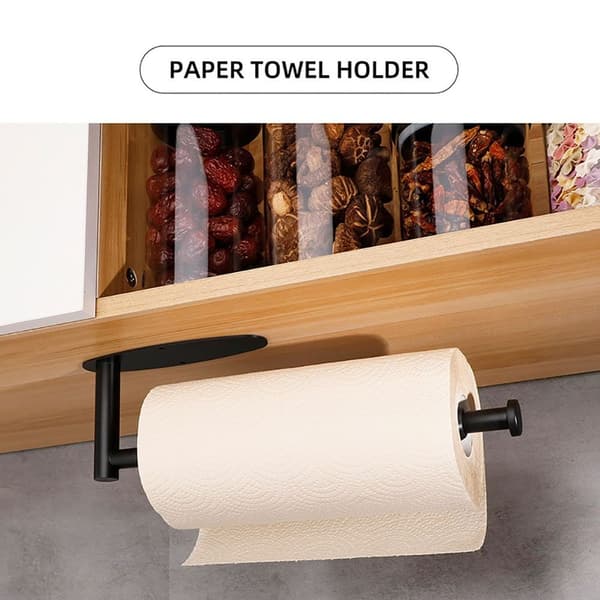 Papirhåndkleholder Rulledispenser SVART black