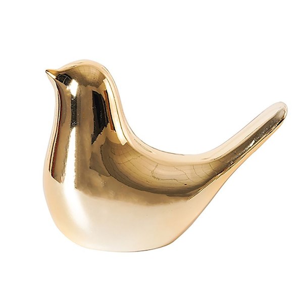 2kpl keraamiset lintukeraamiset koristeet SILVER L silver L