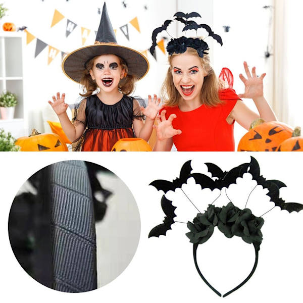 Halloween Pannband Bat Huvudbonader ZH ZH ZH
