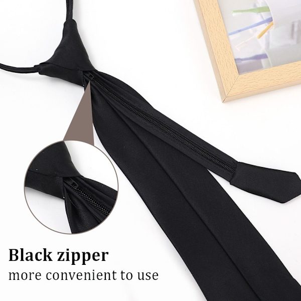 Uniform svart slips kostym dragkedja Slipsar C C C