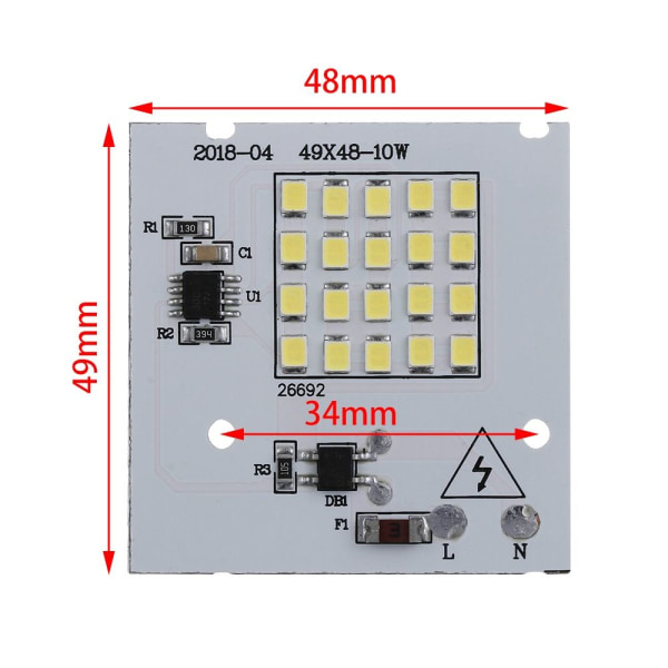 LED Chip Beads Smart IC HVIT 30W 30W white 30W-30W