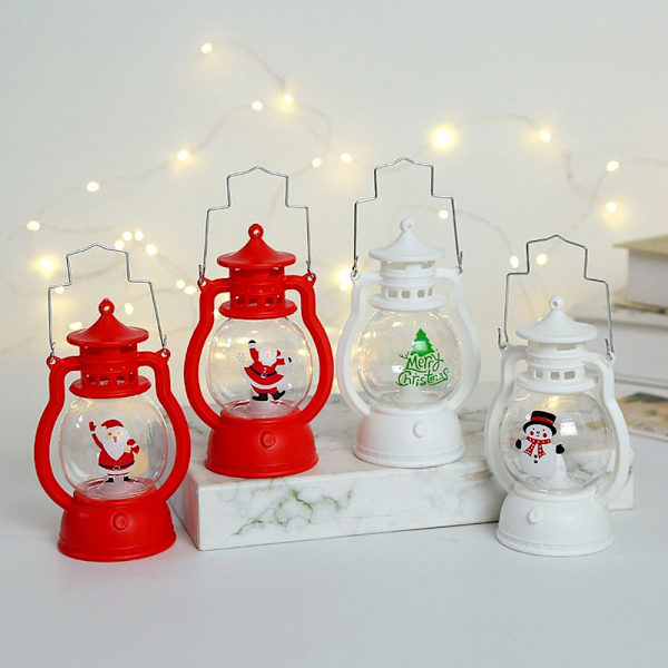 Jule dekorative vindlampe Julelanternelys 2 2 2