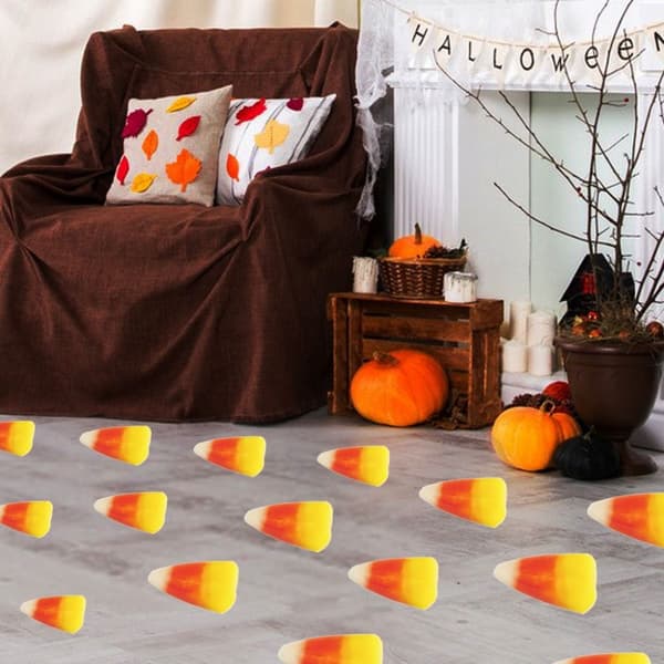 24 stykker Halloween Corn Candy Stickers Candy Corn Decal