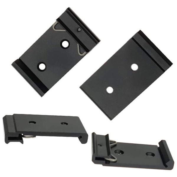 4 stk DIN-skinnemontering Clip Snap in Din-Rail monteringsbeslag DIN