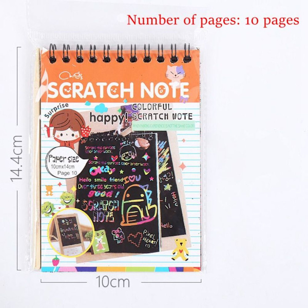 Scratch Notebook Scratch Art Painting Doodle SGREEN GREEN SGreen